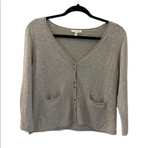 Eileen Fisher ~ linen/cotton cardigan button down petite medium